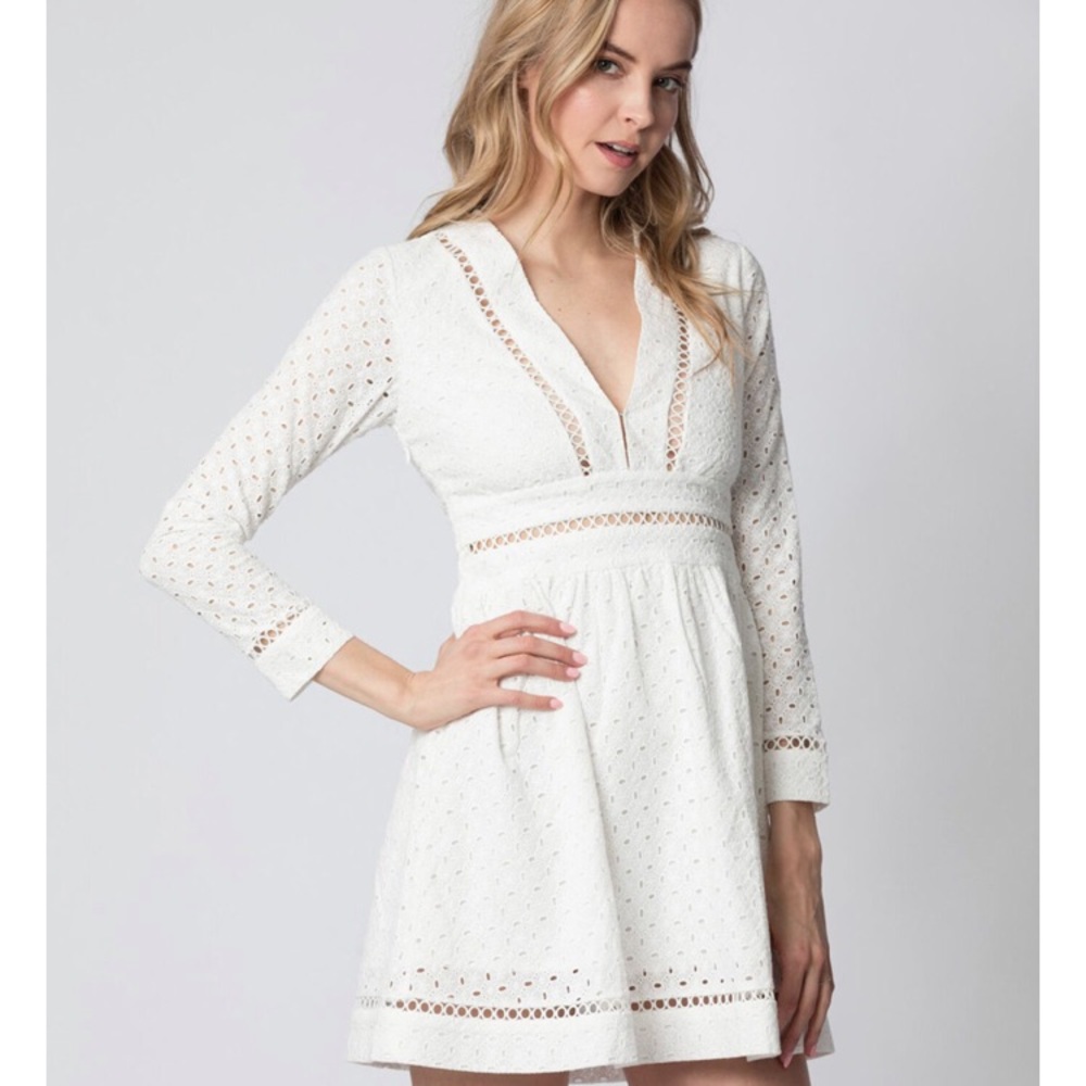 Sharon Lace - Haute Rogue white sundress (NWT)